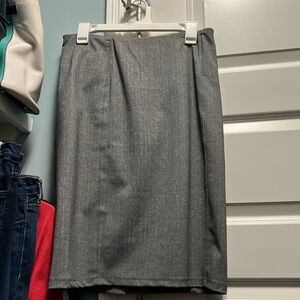 Gray Liverpool Pencil Skirt